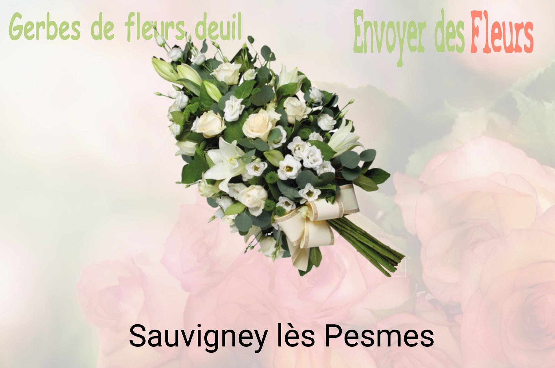 Gerbe de fleurs de deuil livrée à Sauvigney-lès-Pesmes